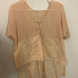 Crochet/Lace Hi-Low Top